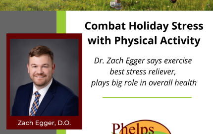 Combat Holiday Stress with Physical Activity Dr. Egger